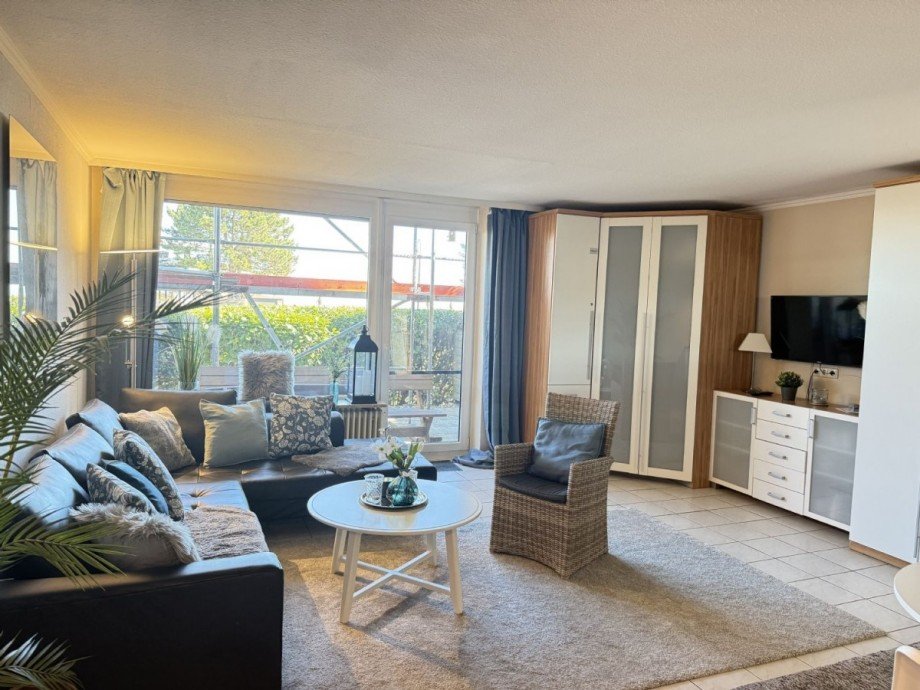 Blick auf die Terrasse Erdgeschosswohnung Scharbeutz