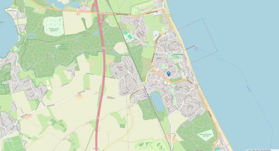 Lageplan Wohngrundst�ck Scharbeutz