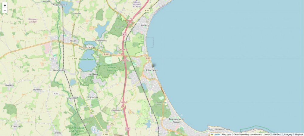 Lageplan Wohnung Scharbeutz
