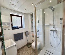 Badezimmer Charmante 2,5-Zimmer-Ferienwohnung mit Terrasse & 4-Sterne-Klassifizierung in Scharbeutz!