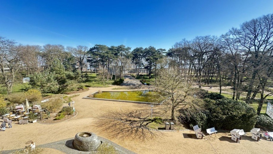 Blick auf den Park Wohnung Timmendorfer Strand