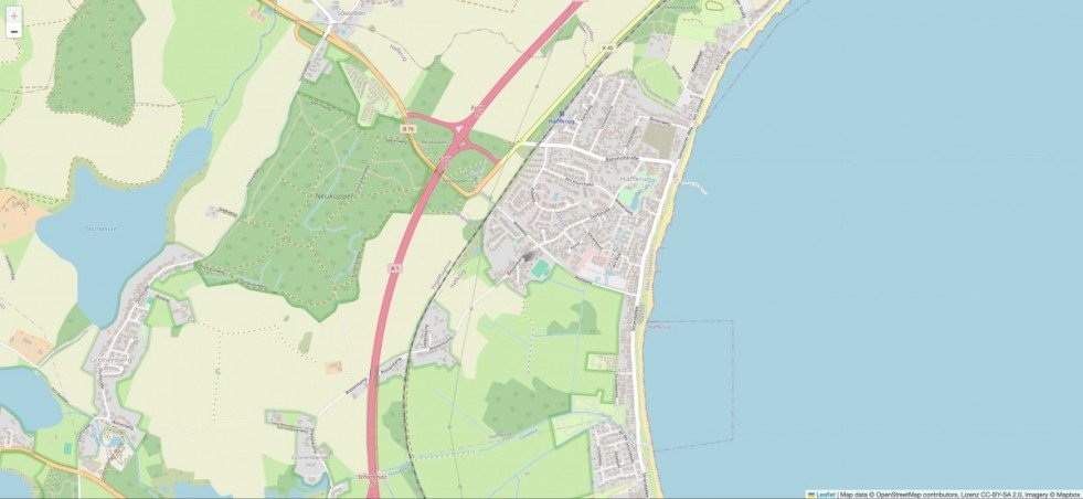 Lageplan Wohngrundst�ck Haffkrug